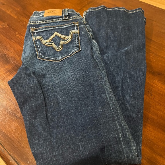 Shyanne Women's Dark Blue Jeans - Picture 2 of 5